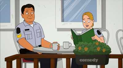 If someone doesn't
pay their hotel bill, - Corner Gas Animated