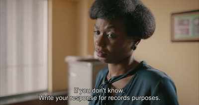 If you don't know.
Write your response for records purposes. - Swallow