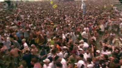 ♪ If you don't like Kid Rock
You can suck my dick ♪ - Woodstock 99: Peace Love and Rage