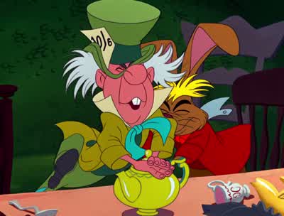 My goodness Those are the things that upset meSee all the trouble you've startedBut really I didn't think that Ah but that's the pointIf you don't think you shouldn't talk Clean cup clean cup - Alice in Wonderland
