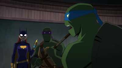 If he escapes and too much time passes,
this change will be permanent, right? - Batman vs Teenage Mutant Ninja Turtles