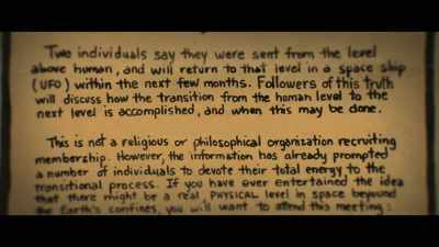 "If you ever
entertained the idea - Heaven's Gate: The Cult of Cults