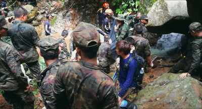 If we found cracks,
we laid out plastic bags, - The Rescue