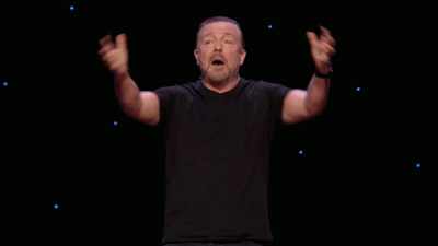 If we get a parcel in the post, - Ricky Gervais: SuperNature