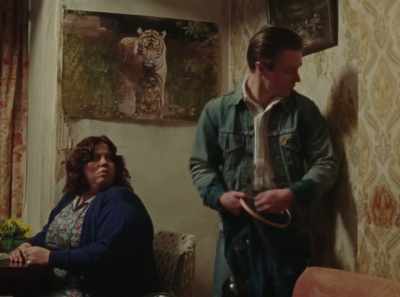 If he was stood against a pole
or something and there was a nail, right, - Ray & Liz