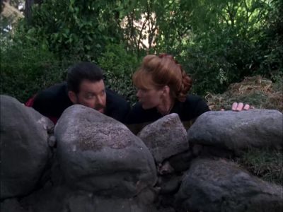 If I can get to those trees, we
might be able to set up a crossfire. - Star Trek: The Next Generation