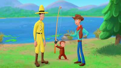 If I can teach you
to catch a fish, - Curious George: Go West, Go Wild