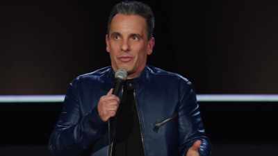 If I was crying, my father,
"Go get it! I gotta work!" - Sebastian Maniscalco: Stay Hungry