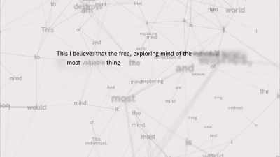 If I put those words in
a meaningful
20-word sentence, - In Search of Greatness