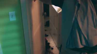  If I would have barged
 through the laundry room door, - Phrogging: Hider in My House