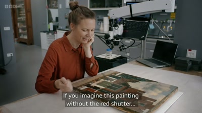 If you imagine this painting
without the red shutter... - Close to Vermeer