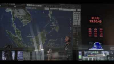 If it's a calm sea, particular wave
patterns form on the sea surface - Pine Gap