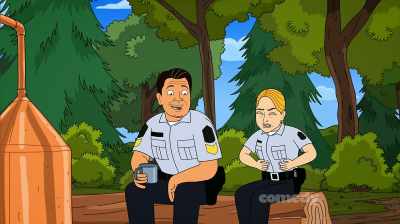 If it's asbestos,
you can't burn, genius! - Corner Gas Animated