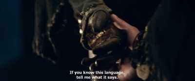If you know this language,
tell me what it says. - Gogol. Viy