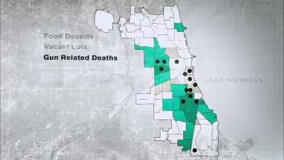 If you map out vacant lots,
violent crime rates, - Cooked: Survival by Zip Code