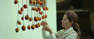 If you massage it, it'll become
a soft dried persimmon in winter. - Little Forest