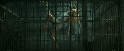 GRIGGS Stay backIf she moves fire her up all rightYou gonna come down from there or whatBOTH CHUCKLELook at youSIGHS You know the rules hotnessYou gotta keep off these barsWhat these barsYeah Those barsOh my GodBOTH CHUCKLEYou are really in bad shape - Suicide Squad