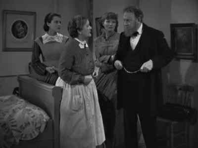 If Mrs. March can leave her husband,
we'd better send for her. - Little Women
