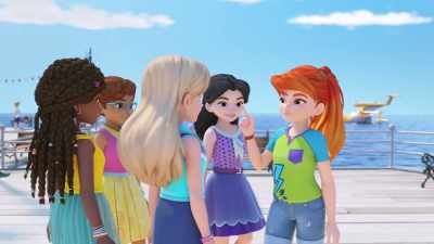 If people are watching
the boardwalk, - LEGO Friends: Girls on a Mission