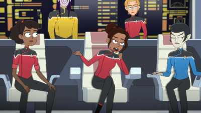 If power's out,
they're probably holed up in a safe room, - Star Trek: Lower Decks