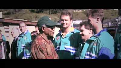 If President Mandela
identifies with sport, - Bad Sport