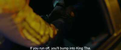 If you run off, you'll bump into King Tha. - Gereza