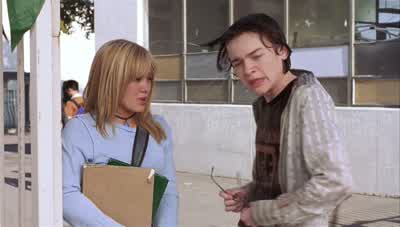 If she thinks she's still cheating off me she's crazy - A Cinderella Story