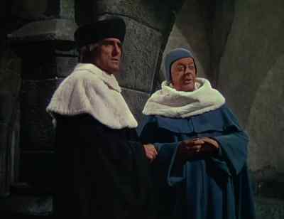 If she's excommunicated, why do they
give her absolution and holy communion? - Joan of Arc