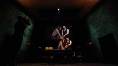 If you show the camera, you'll see the
blocks are all the same size and shape, - Derren Brown: Miracle