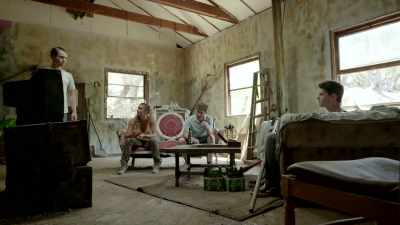 - If we stay then we're
just sitting ducks, - Death Camp