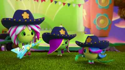 If she stole them
by playing loud, - Abby Hatcher