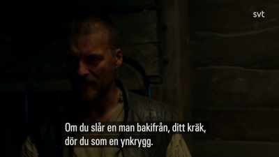 If you strike a man
from behind, you wretch, - Jamestown