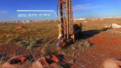If the drill brings up opal, - Outback Opal Hunters