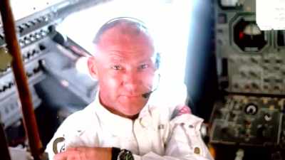 If the engine noise
reaches the astronaut's ears, - American Moon
