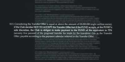 If there was an offer above a certain
amount for a player - - A Game of Secrets