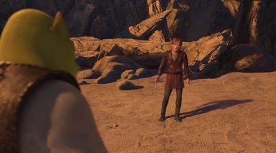 If you think this is geting you out of anything it isn'tWe're heading back to Far Far Away one way or anotherand you're going to be a fatherWhatYou just said fatherKing You're going to be kingYou're going to be king Yeah right - Shrek the Third