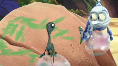 If you think painting
with berries is cool, - Gigantosaurus
