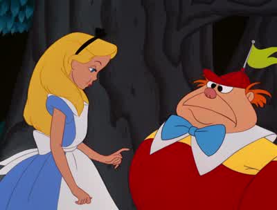 If you think we're waxworks you ought to pay you knowContrary to wax if you think we're alive you ought to speak to us - Alice in Wonderland