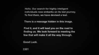 If you took this first message,
put it into a text-only editor, - Q: Into the Storm