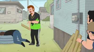 If Trinity fuckin' asks,
it's nothing to do with us, - Trailer Park Boys: The Animated Series