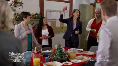If, uh, everybody
could raise your juice... - Debbie Macomber's A Mrs. Miracle Christmas