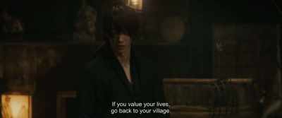 If you value your lives,
go back to your village. - Rurouni Kenshin: The Beginning