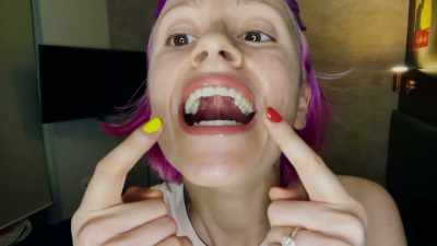 If you want to develop a healthier face, - Open Wide