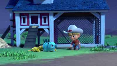 If you want to sleep
with the compies tonight, that's fine. - Dino Ranch