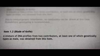If we had a reference sample
from either a victim or a suspect, - This Is the Zodiac Speaking