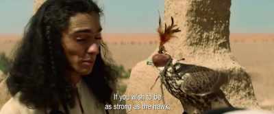 If you wish to be as
strong as the hawk, - Born a King