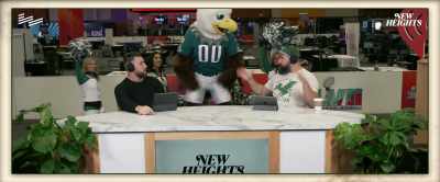 If you wouldn't mind,
scooping this guy up and flying him - Kelce