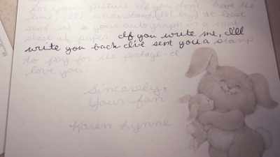 "If you write me, I'll write you back. - Judy Blume Forever