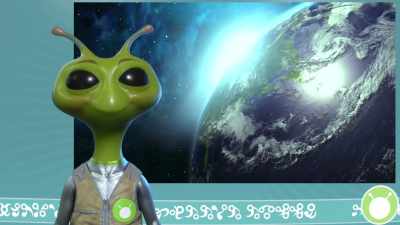 If you're bored
with getting your sustenance - Alien TV