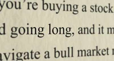 If you're buying a stock, - Trader